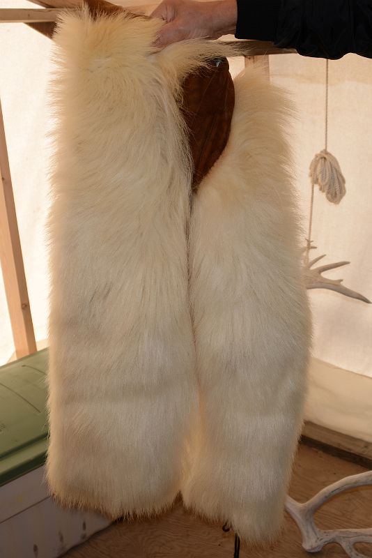 08F Polar Bear Pants Are Worn In The Winter When it Gets Really Cold Inside Eileen Jacobson Showroom On Arctic Ocean Tuk Tour In Tuktoyaktuk Northwest Territories
